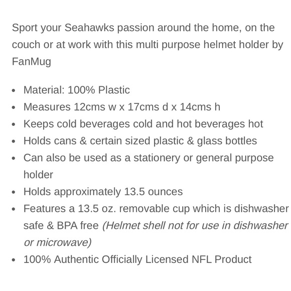 NFL Seattle Seahawks CanHolder/Cups - Picture 4 of 8